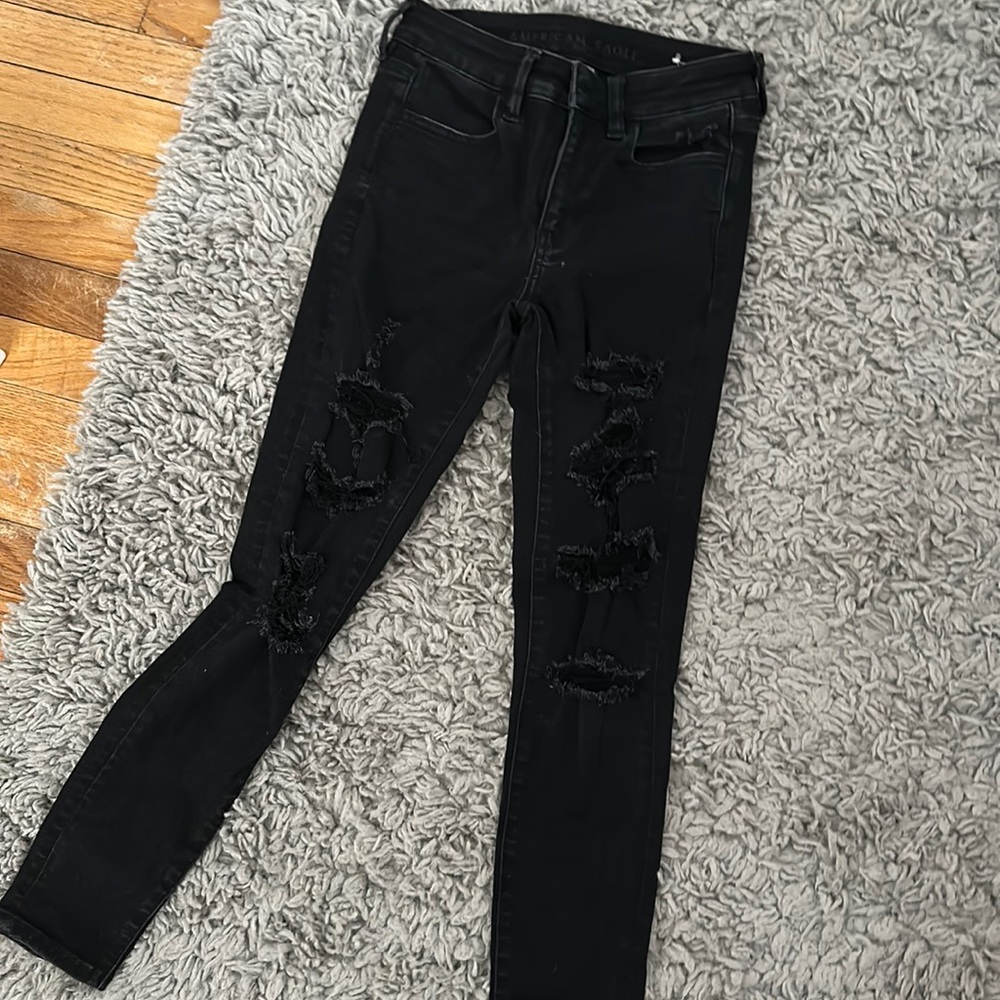 American Eagle black skinny jeans